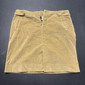American Eagle Women Size 6 Brown Corduroy Mini Skirt Retro 70s classic bohemian
